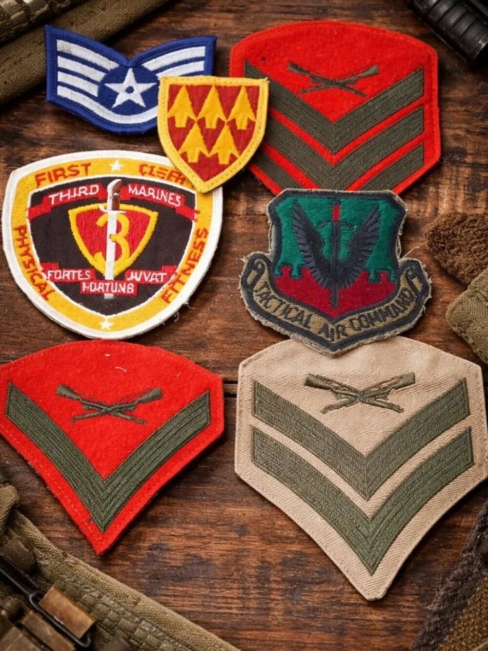 7 Military Patches U.S. Military